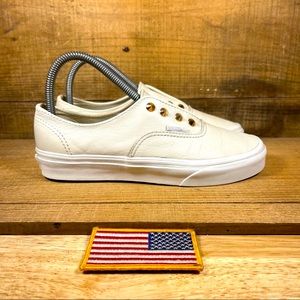 Vans Leather Studded Slip on | Unisex | Beige